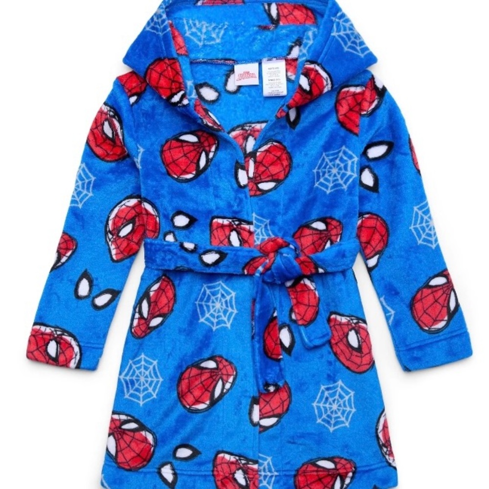 New Spider-Man Blue Kids Pajama Robe